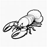Lobster outline Black And White Cute coloring Book  Premium AI sketch template