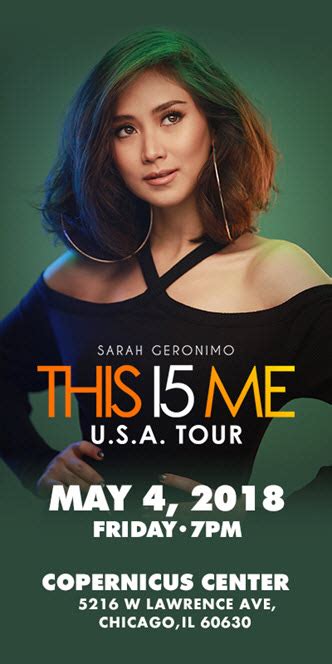 Sarah Geronimo - This 15 Me - Copernicus Center - Chicago - 4 May 2018