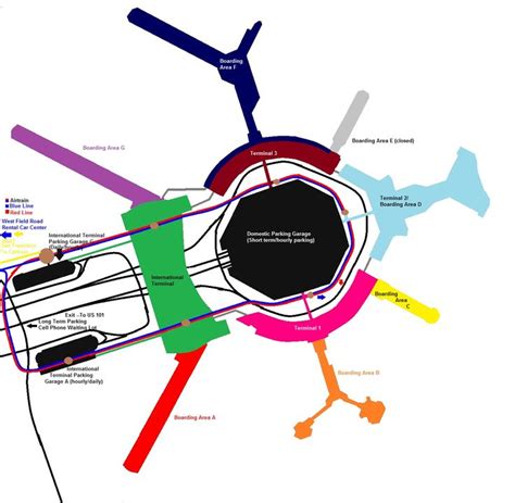 West road, Map, Parking garage