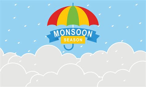 Monsoon season composition with flat design 7905877 Vector Art at Vecteezy