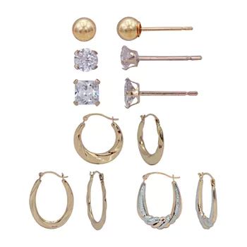 Gold Earrings | Nickel Free, Hoop & Stud Earrings | JCPenney