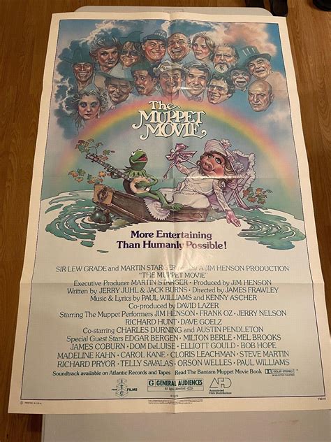 The Muppet Movie 1979 ORIGINAL ONE SHEET VINTAGE MOVIE POSTER by Drew ...