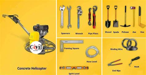 Civil Engineering Equipments And Tools