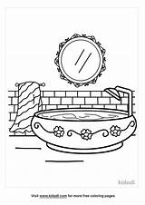 Free Bathroom Coloring Page  Printables Kidadl sketch template