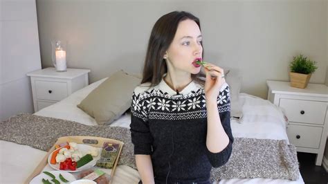 ASMR Whisper Eating Sounds | Vegetables & Fruit - YouTube