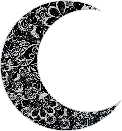 Floral Crescent Moon | Crescent moon art, Moon tattoo, Crescent moon tattoo