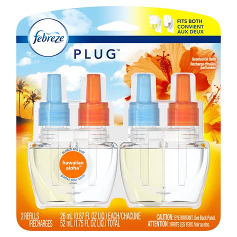 Febreze Plug Air Freshener Refills, Hawaiian Aloha, 2 Ct - Walmart.com - Walmart.com