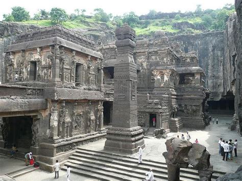 Ellora Caves - temples carved into hills in India | Caves in india, Ellora, Monument in india