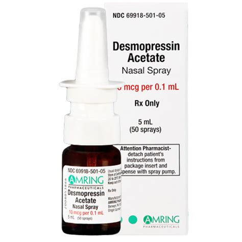 Desmopressin Acetate Nasal Spray 10mcg/0.1mL 5mL