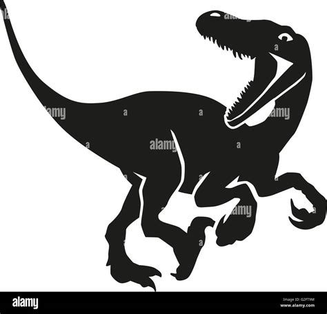 Dinosaur velociraptor hunting Stock Photo - Alamy