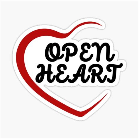 "Open Heart" Sticker for Sale by VirtualFaries | Redbubble