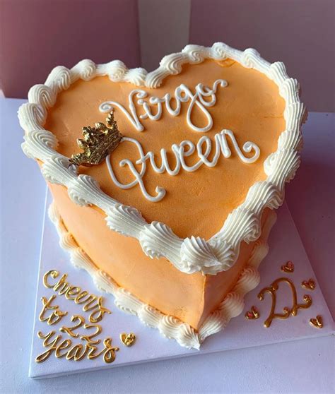 Custom Las Vegas Bakery on Instagram: “cheers to 22 years 🍊 🤍#heartcake #virgo #virgoseason #v ...