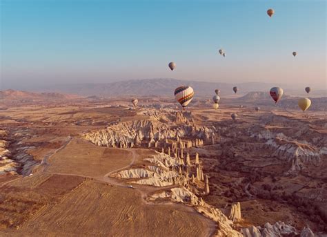 Premium Photo | Hot air balloon in cappadocia on the sunrise