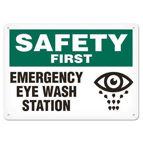 Eye Wash Station Sign Printable