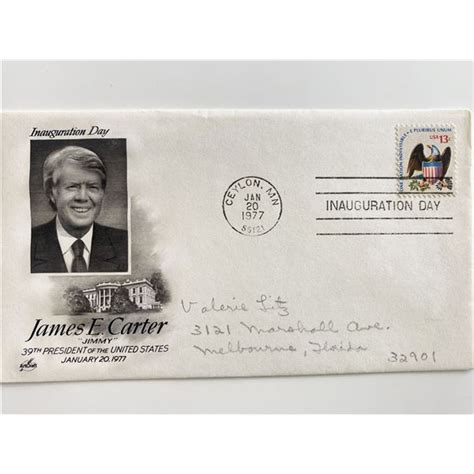 Jimmy Carter Inauguration Day Cover