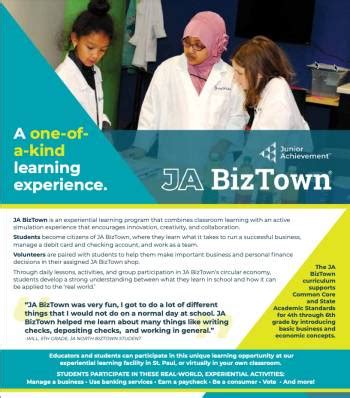 JA BizTown Program Overview