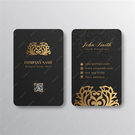 Free Vector | Gold foil business card template