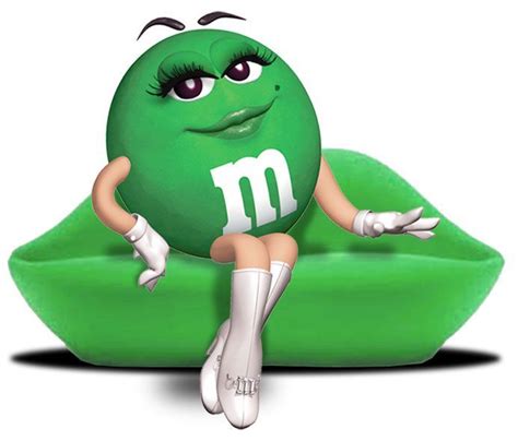 Pin by Sue on M&M's | M&m characters, Green m and m, Green m&ms