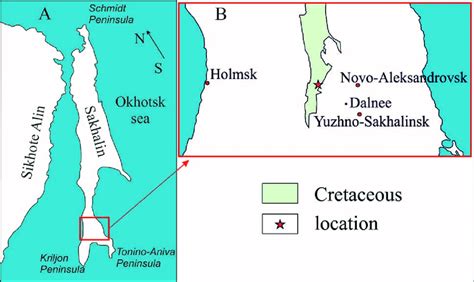 Geographic position of the location: A-map of the Sakhalin Island;... | Download Scientific Diagram