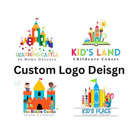 Custom Daycare Logo, Modern Bright Daycare Logo Design, Bright Daycare ...