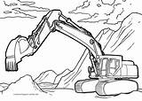 Bulldozer Bagger Ausmalbilder Mewarnai Excavator Ausmalbild Malvorlagen  sketch template