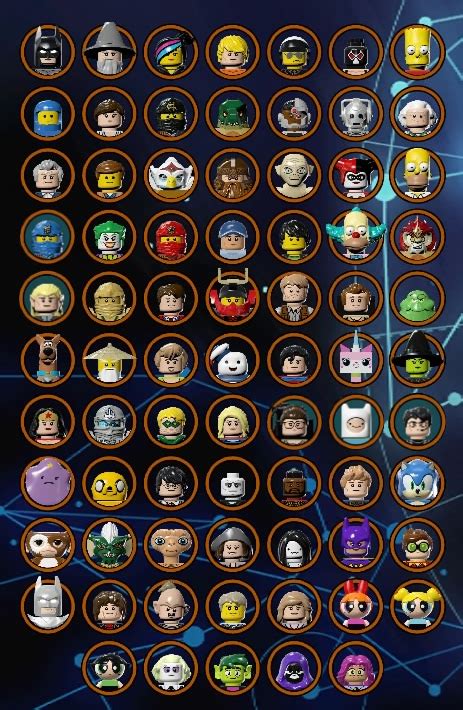 LEGO Dimensions Character Grid by Peter-the-Gamer1992 on DeviantArt