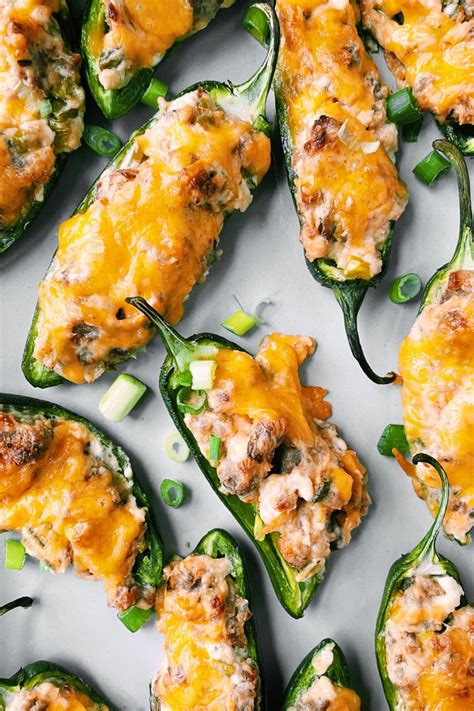 Jalapeno Poppers with Sausage and Cream Cheese - Whip & Wander