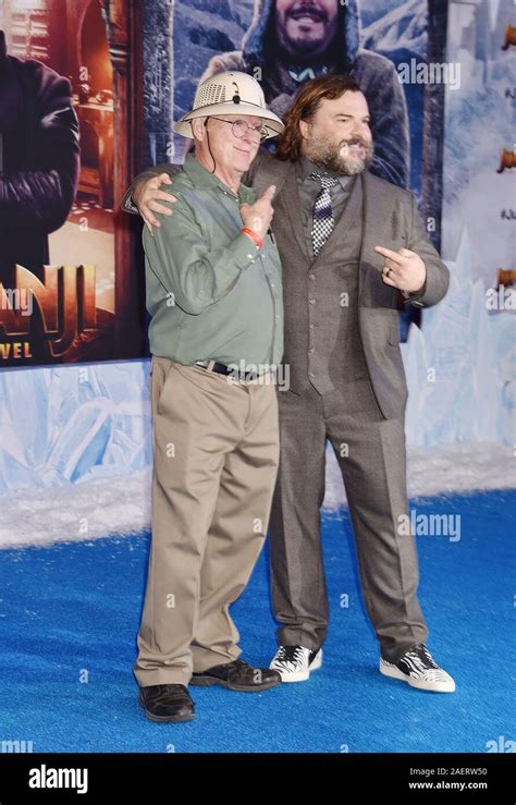 HOLLYWOOD, CA - DECEMBER 09: Jack Black (R) and father Thomas William Black attend the premiere ...