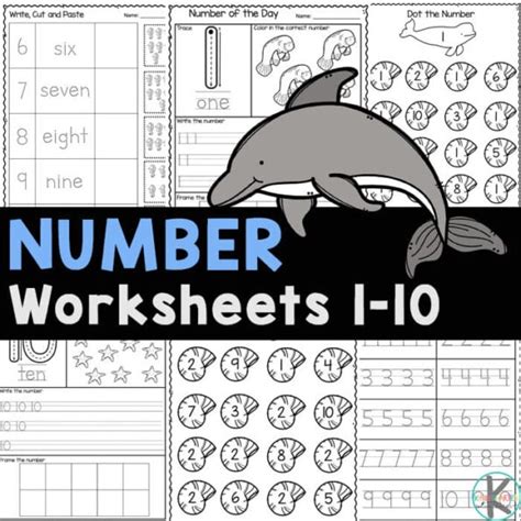 FREE FREE Printable Preschool Tracing Number Worksheets 1-10 pdf