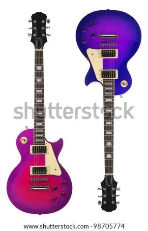 Purple Sunburst Guitar