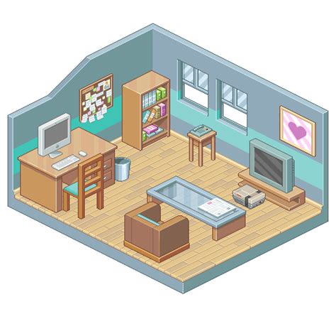 Isometric Room Icon, Pixel Art, Buddy Icons, Forum Avatars | Pixel art ...