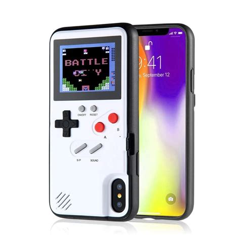 Full Color Display 3D GameBoy Phone Case for iPhone 7 8 6 6s Plus X Classic Retro Tetris Game ...