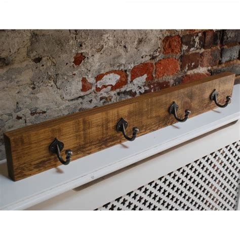 Buy Rustic Metal Coat Hooks | Wood Wall Hooks | Coat Hooks