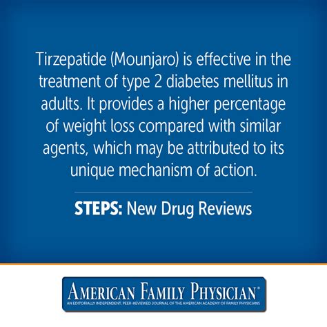 Tirzepatide (Mounjaro) for the Treatment of Type 2 Diabetes Mellitus | AAFP