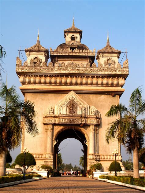 Patuxai Victory Gate Vientiane, Laos Free Stock Photo - Public Domain Pictures