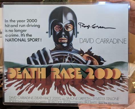 Death Race 2000 Photo Roger Corman Autographed