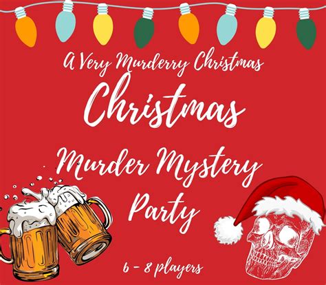 A Very Murderry Christmas/christmas Murder Mystery Party - Etsy