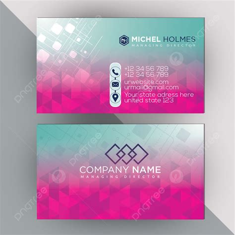 Eps Colorful Business Card Design Template Template Download on Pngtree