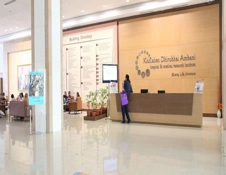 Kokilaben Dhirubhai Ambani Hospital Mumbai - View Doctor List and Address