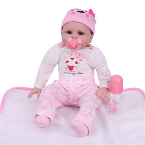 55cm Simulation Reborn Baby Doll Soft Touch Silicone Lifelike Baby Doll ...