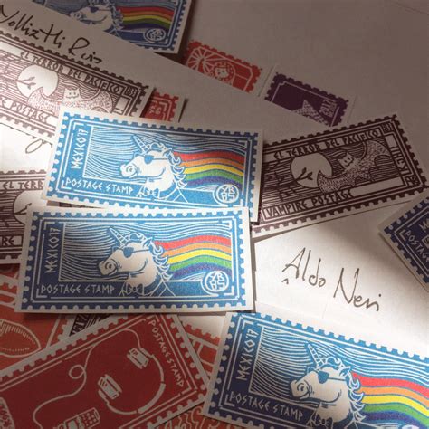 Mail art, postage stamps and postal cards on Behance