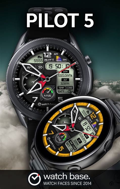 PILOT 5 watch face for Samsung Galaxy Watch by Watch Base | Orologio