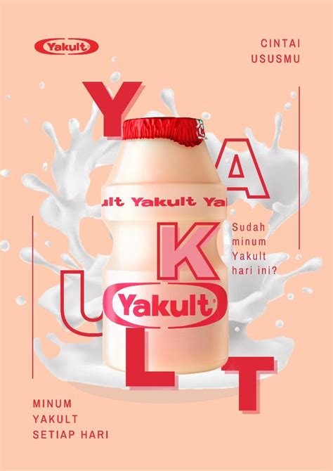 Yakult | Graphic design posters, Poster design inspiration, Creative ...