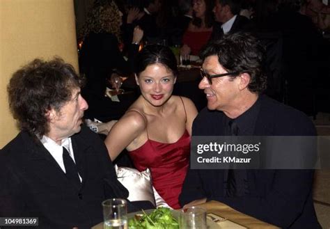 Bob Dylan, Robbie Robertson and wife Dominique during The 10th Annual... News Photo - Getty Images