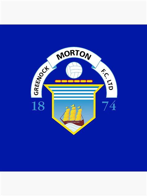 "Greenock Morton FC badge" Sticker for Sale by BazzaBazzar | Redbubble