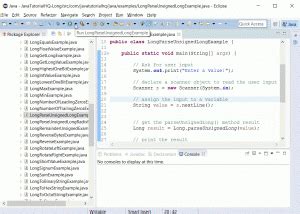 Java Long parseUnsignedLong(String s) example output - Java Tutorial HQ