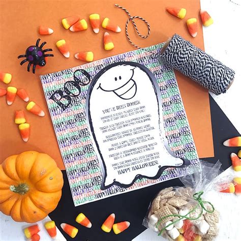 Printable Boo Sign and Poem for Halloween - 100 Directions