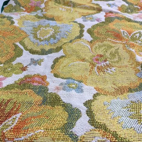 Large Floral Tapestry Upholstery Fabric Mid-Weight in | Etsy