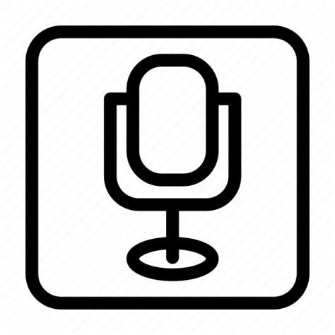 Button, media, microphone, music, volume icon - Download on Iconfinder