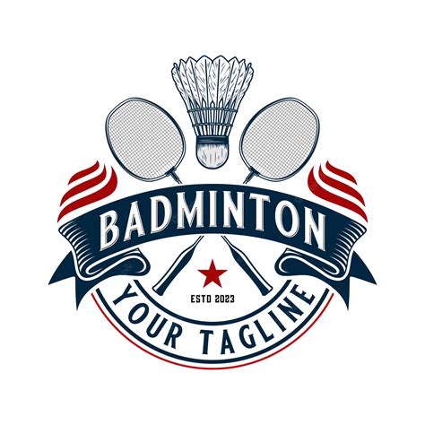 Premium Vector | Badminton vintage logo design perfect for team badminton club or badminton ...